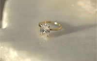 3.01CT Oval Lab Diamond Engagement Ring